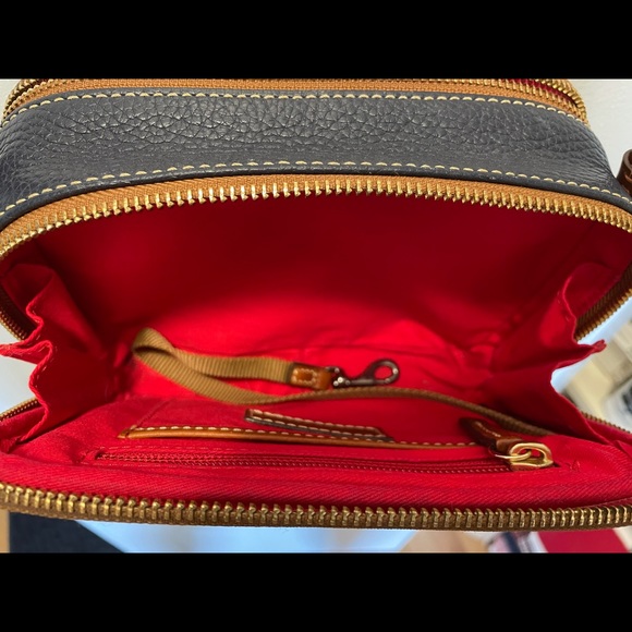 Dooney and Bourke Navy Pebble Leather Crossbody - Picture 7 of 9